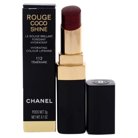 chanel rouge coco shine in 112 temeraire|Chanel ROUGE COCO SHINE <br> Hydrating Sheer Lipshine.